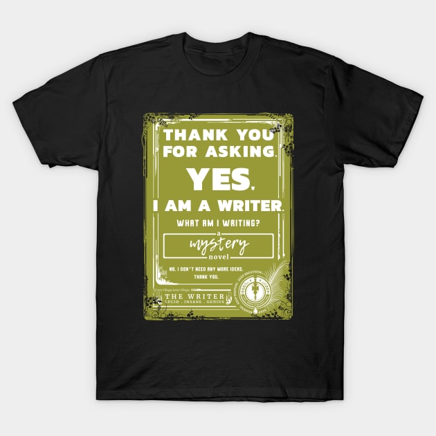 Writing mystery T-Shirt by vjvgraphiks